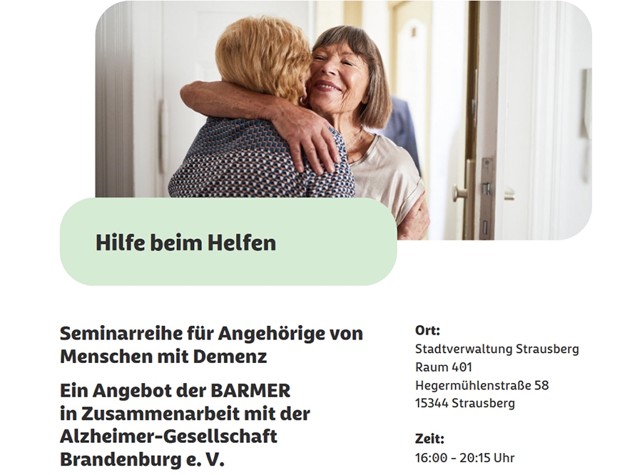 Thumbnail: Schulung für Angehörige von Menschen mit Demenz
