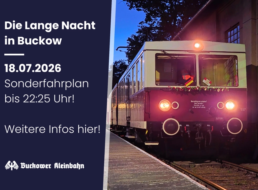 Thumbnail: Sonderfahrplan der Buckower Kleinbahn