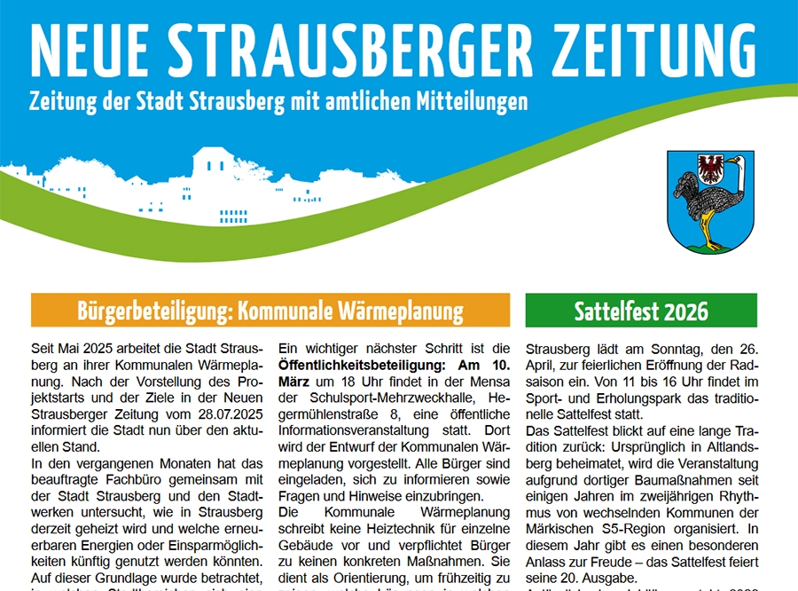 Thumbnail: Neue Strausberger Zeitung