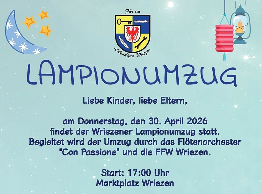 Thumbnail: Lampionumzug / Aufstellung Maibaum