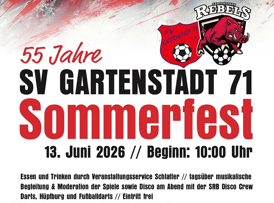 Thumbnail: Sommerfest des SV Gartenstadt 71
