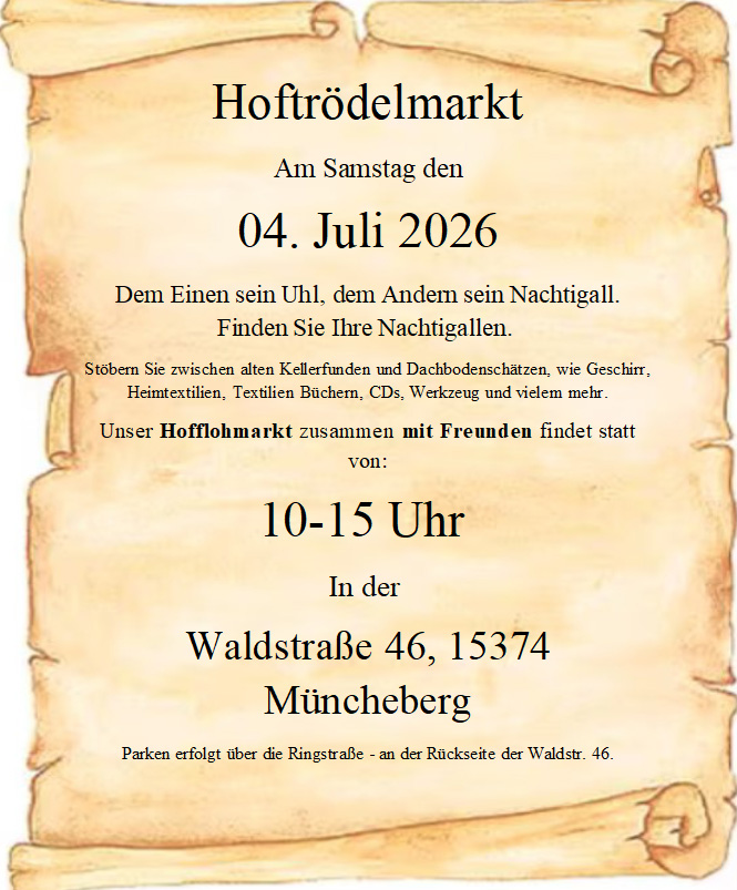 Thumbnail: Höftrödel in Müncheberg 