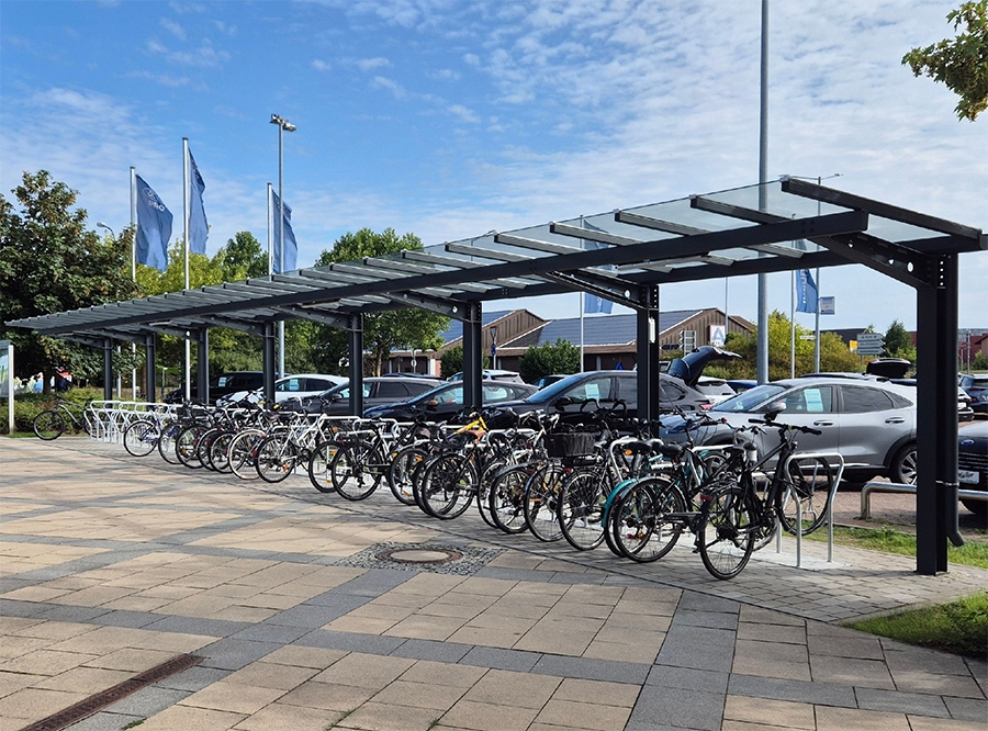 Thumbnail: Strausberg: Neue Fahrradabstellanlage