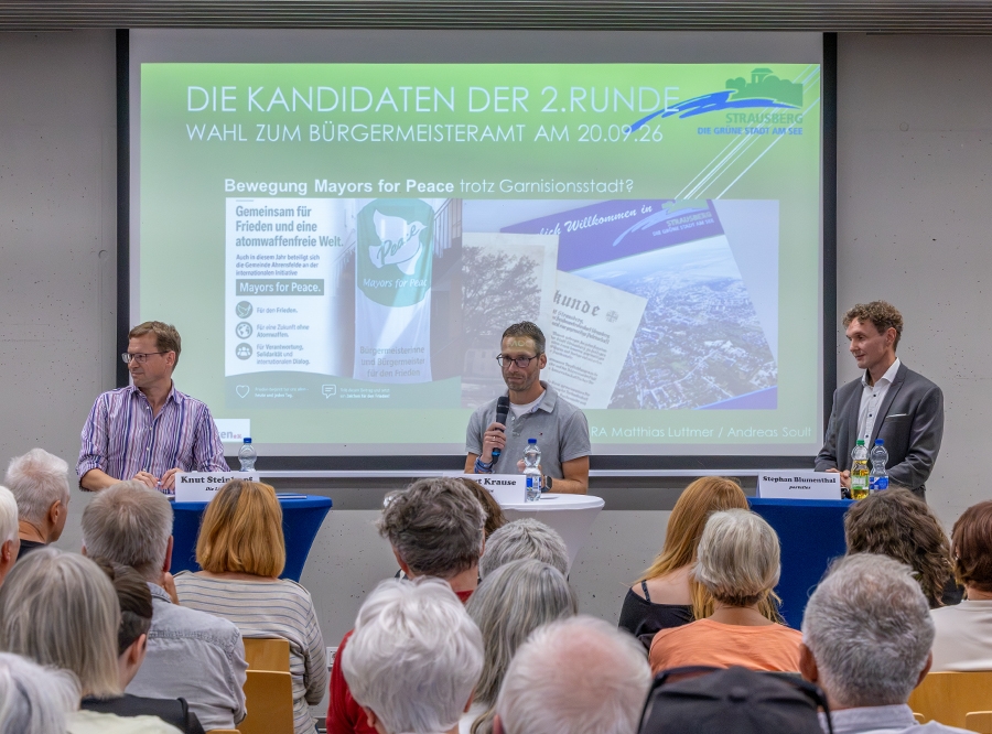 Thumbnail: Bürgerforum zur Bürgermeisterwahl