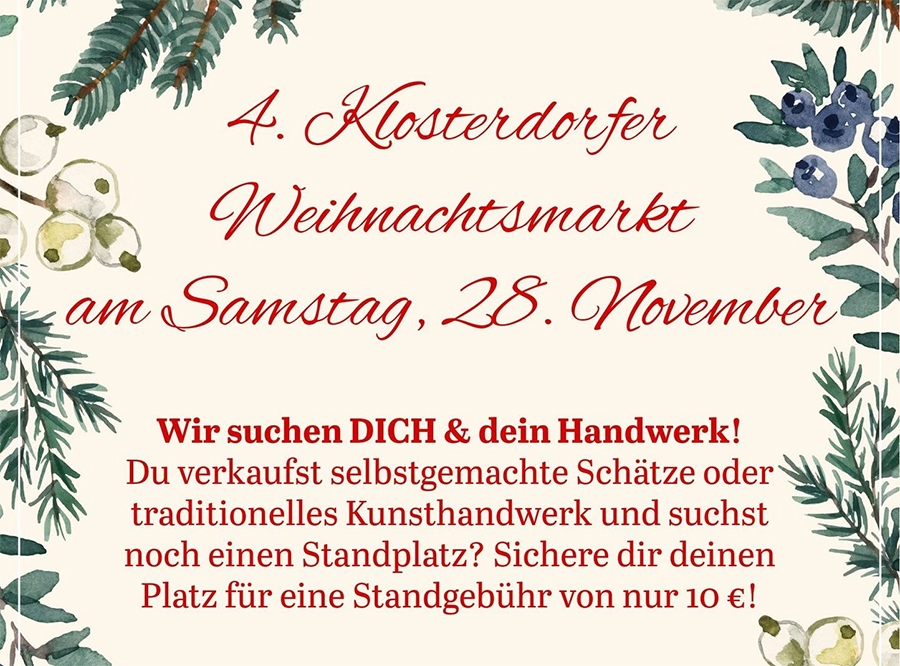 Thumbnail: Weihnachtsmarkt Klosterdorf