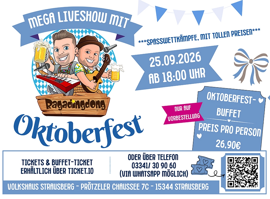 Thumbnail: Strausberg: Oktoberfest und Teenie Party