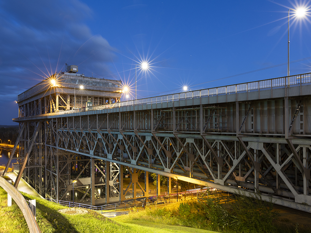 Thumbnail: Lichterfest Schiffshebewerk